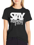 Stay Inspired Graphic T-Shirt - Black