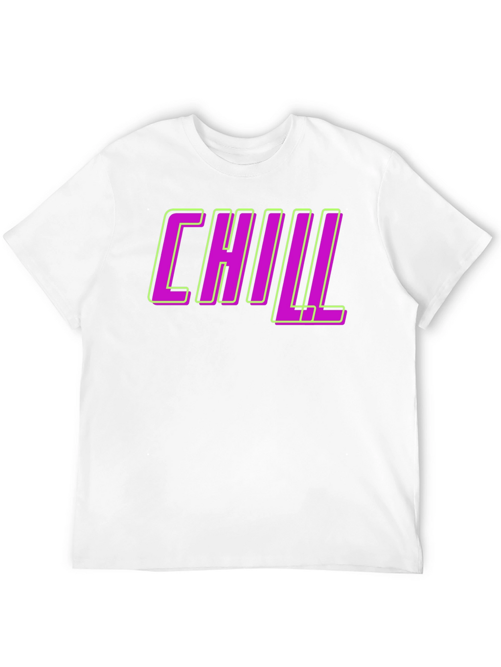 Chill Graphic Tee - Black Crew Neck T-Shirt