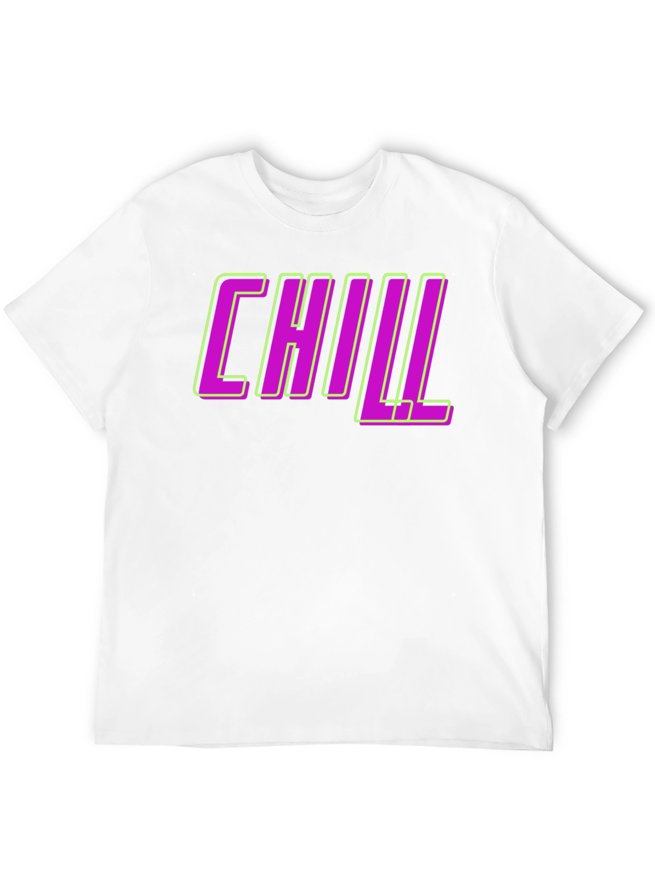 Chill Graphic Tee - Black Crew Neck T-Shirt
