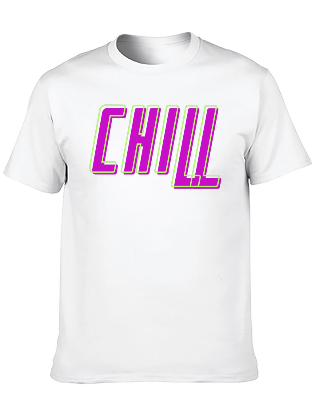 Chill Graphic Tee - Black Crew Neck T-Shirt