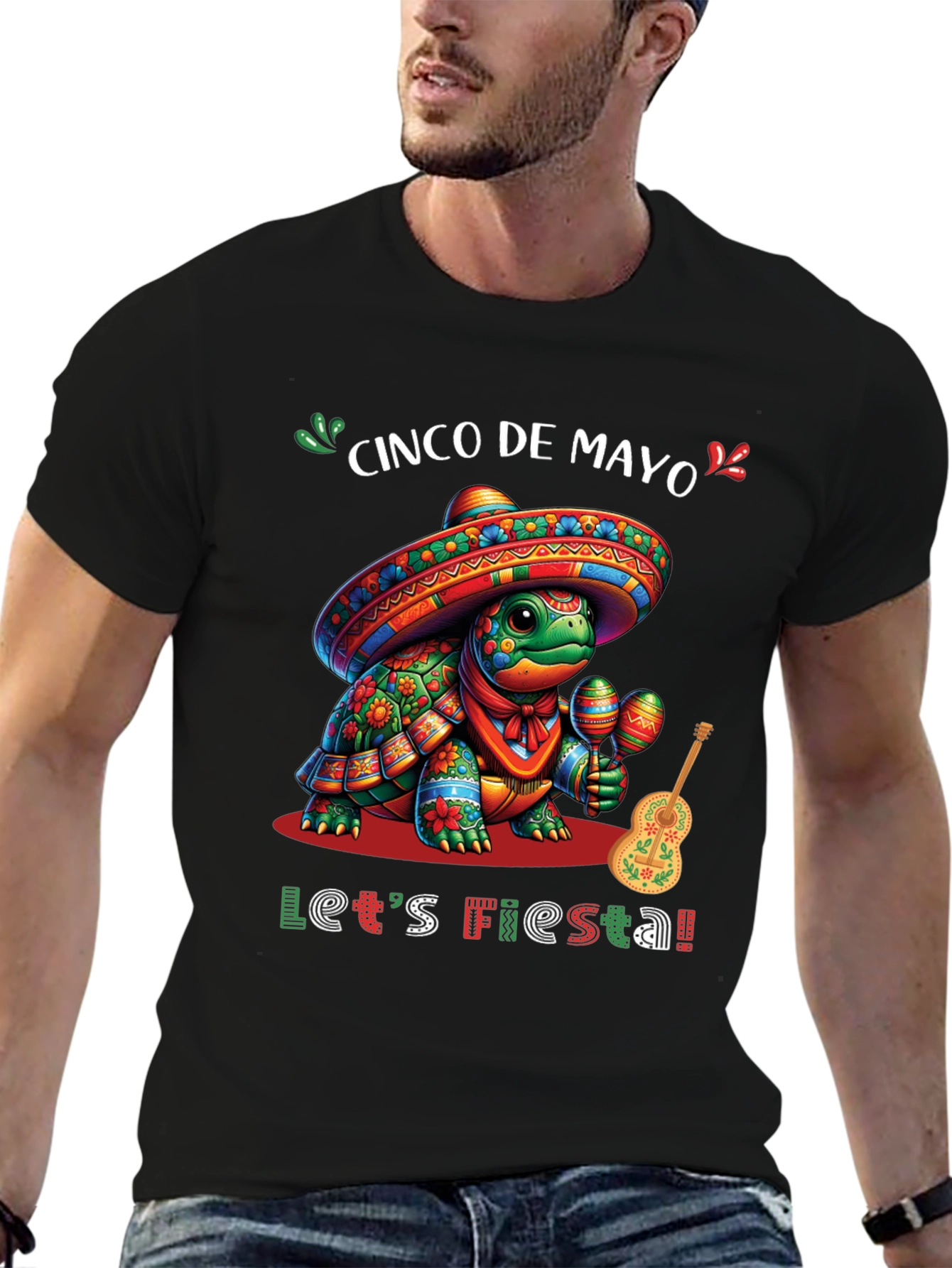 Cinco de Mayo Turtle Fiesta T-Shirt
