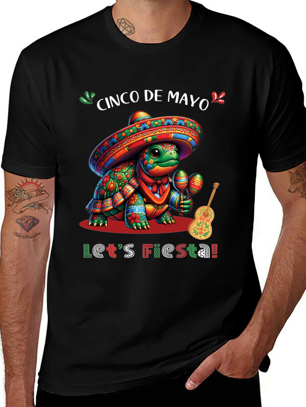 Cinco de Mayo Turtle Fiesta T-Shirt
