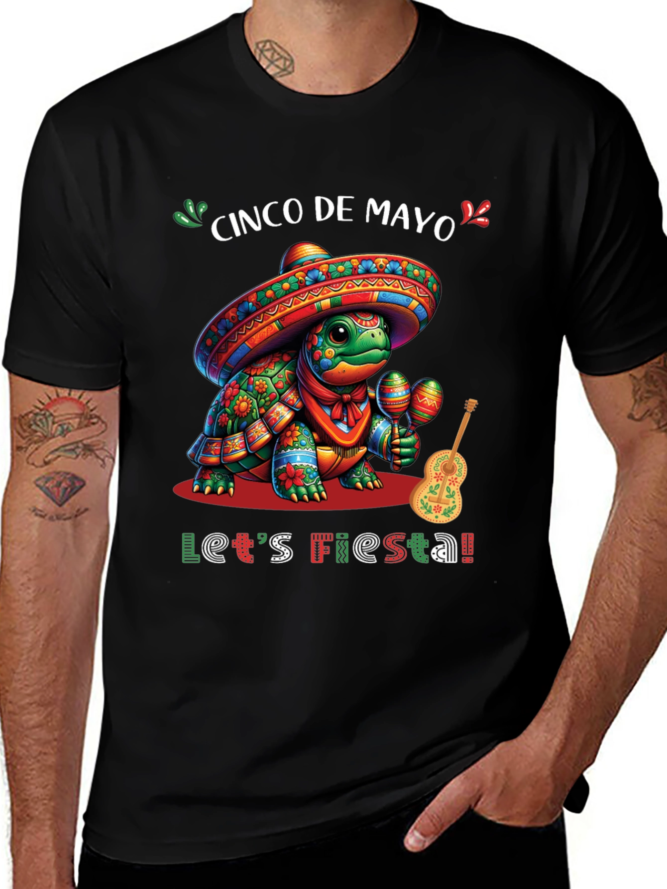 Cinco de Mayo Turtle Fiesta T-Shirt