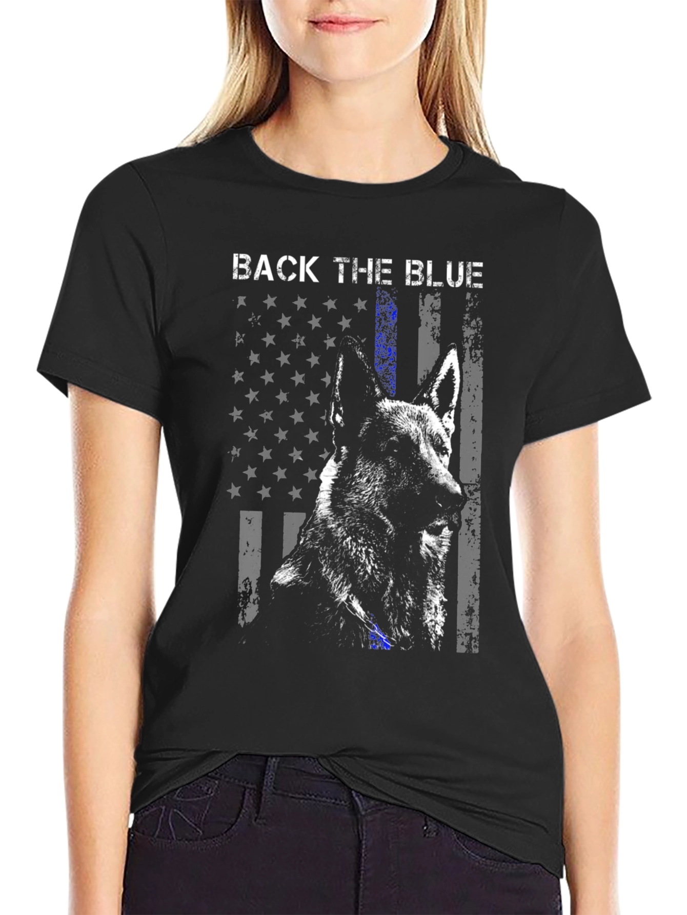 Back the Blue Dog T-Shirt