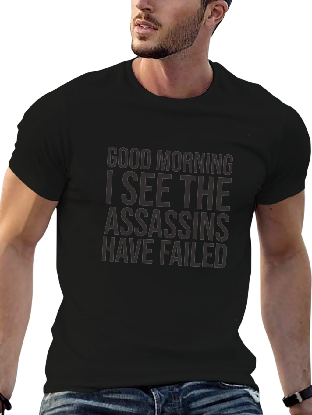Good Morning Assassins Failed T-Shirt - Black