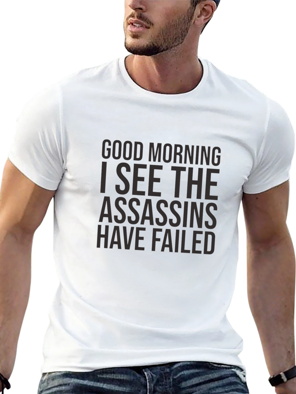 Good Morning Assassins Failed T-Shirt - Black