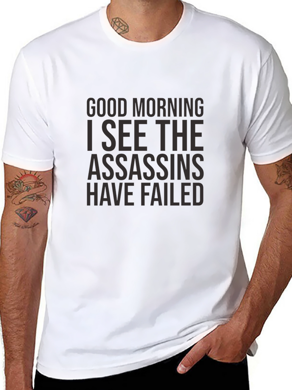 Good Morning Assassins Failed T-Shirt - Black