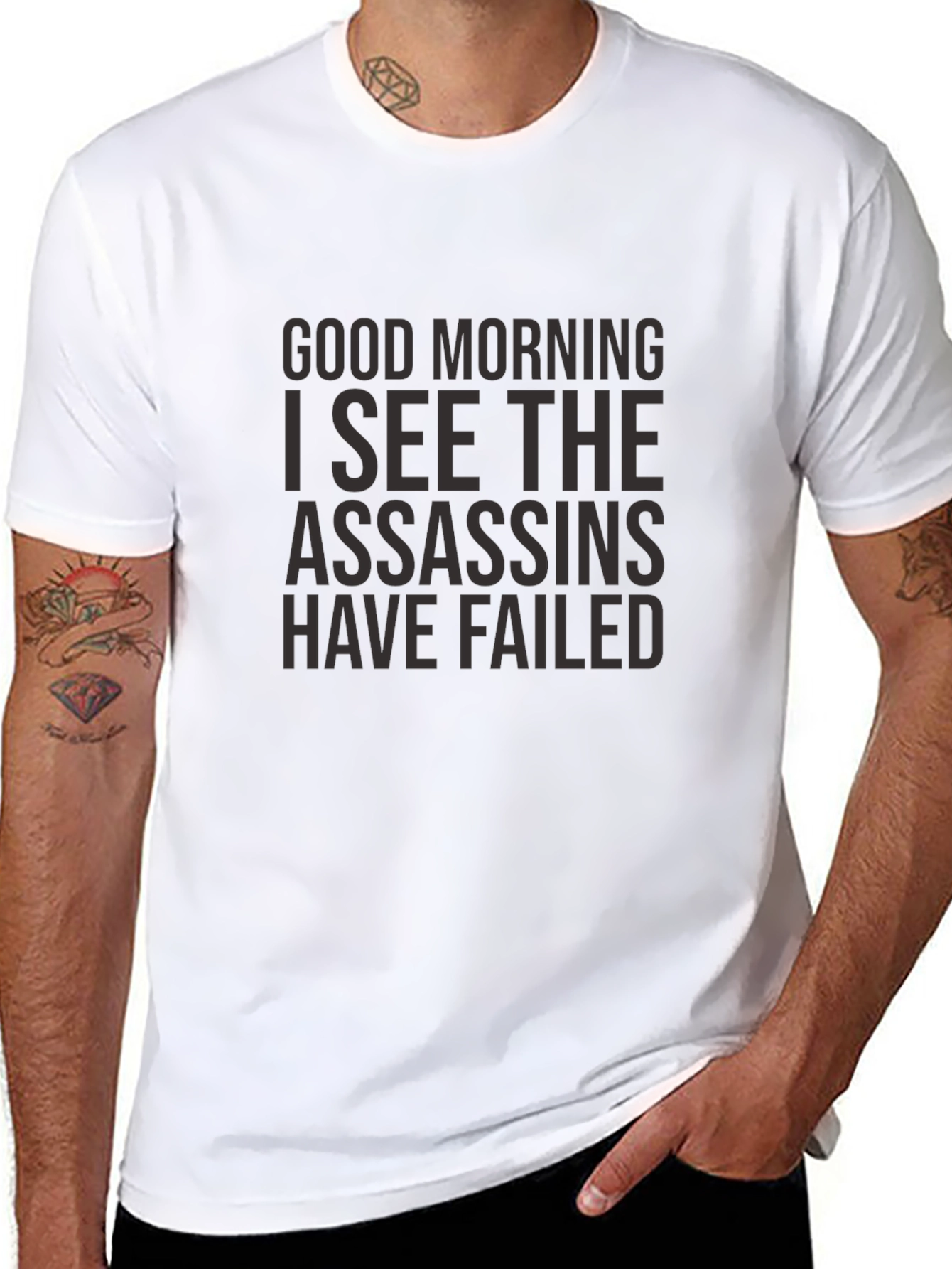 Good Morning Assassins Failed T-Shirt - Black
