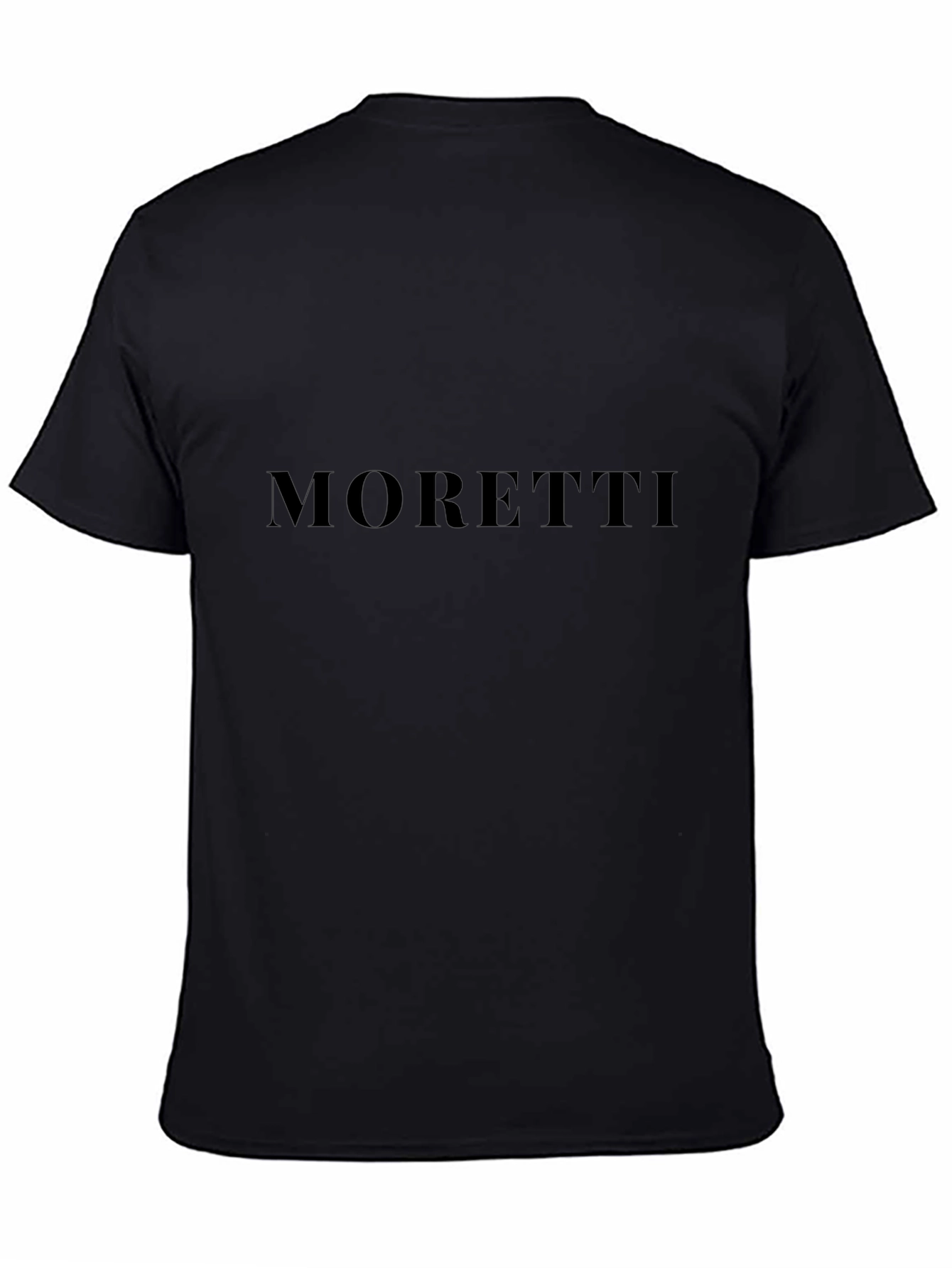 Mens Black Moretti Graphic Tee - Casual Style