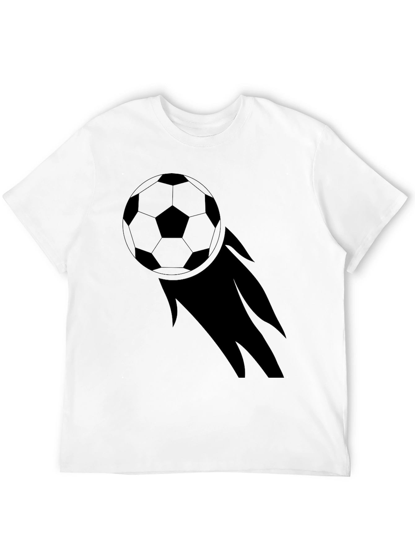 Soccer Ball Graphic Black Tee