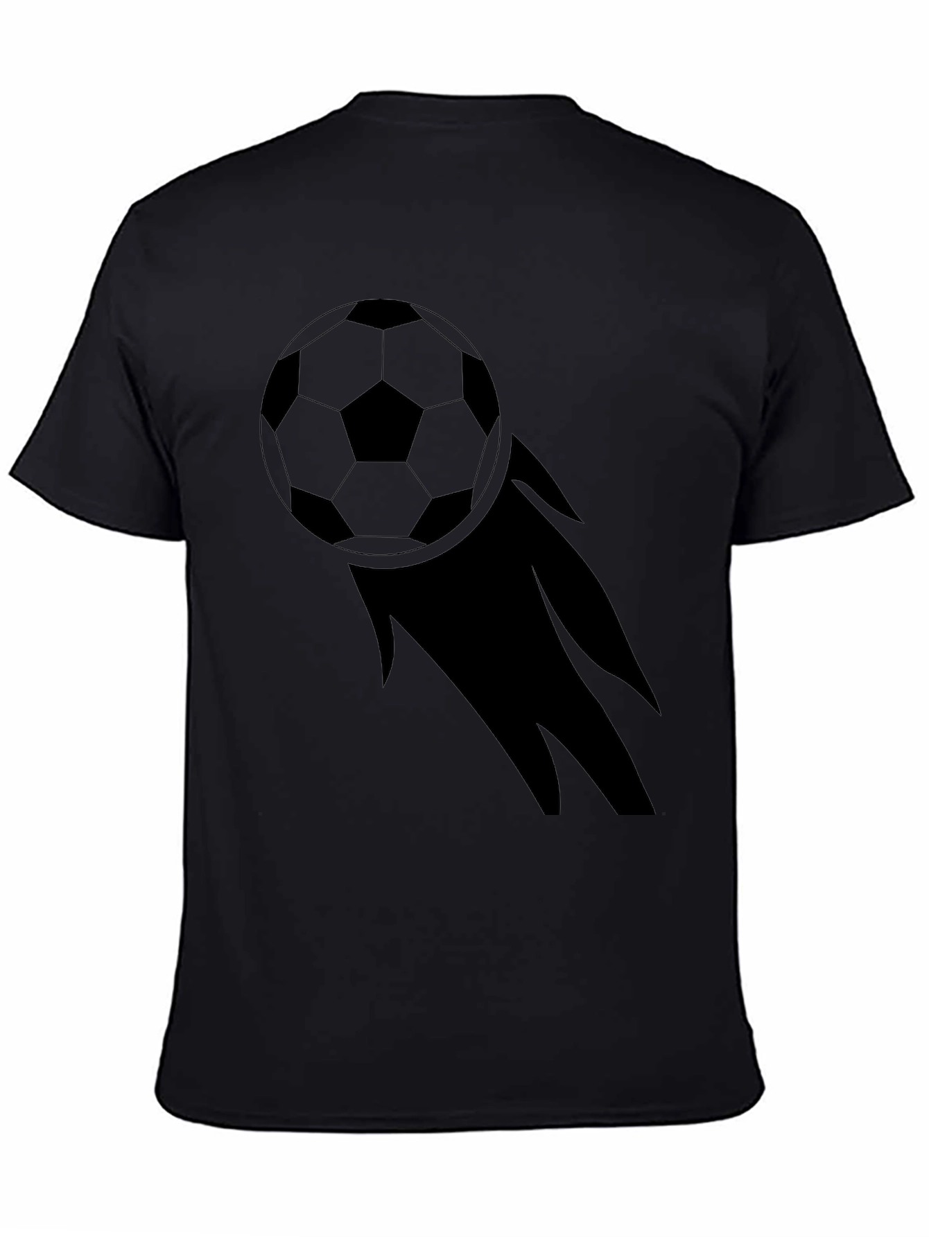 Soccer Ball Graphic Black Tee