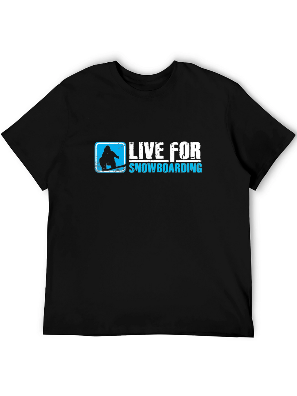 Live for Snowboarding Black T-Shirt