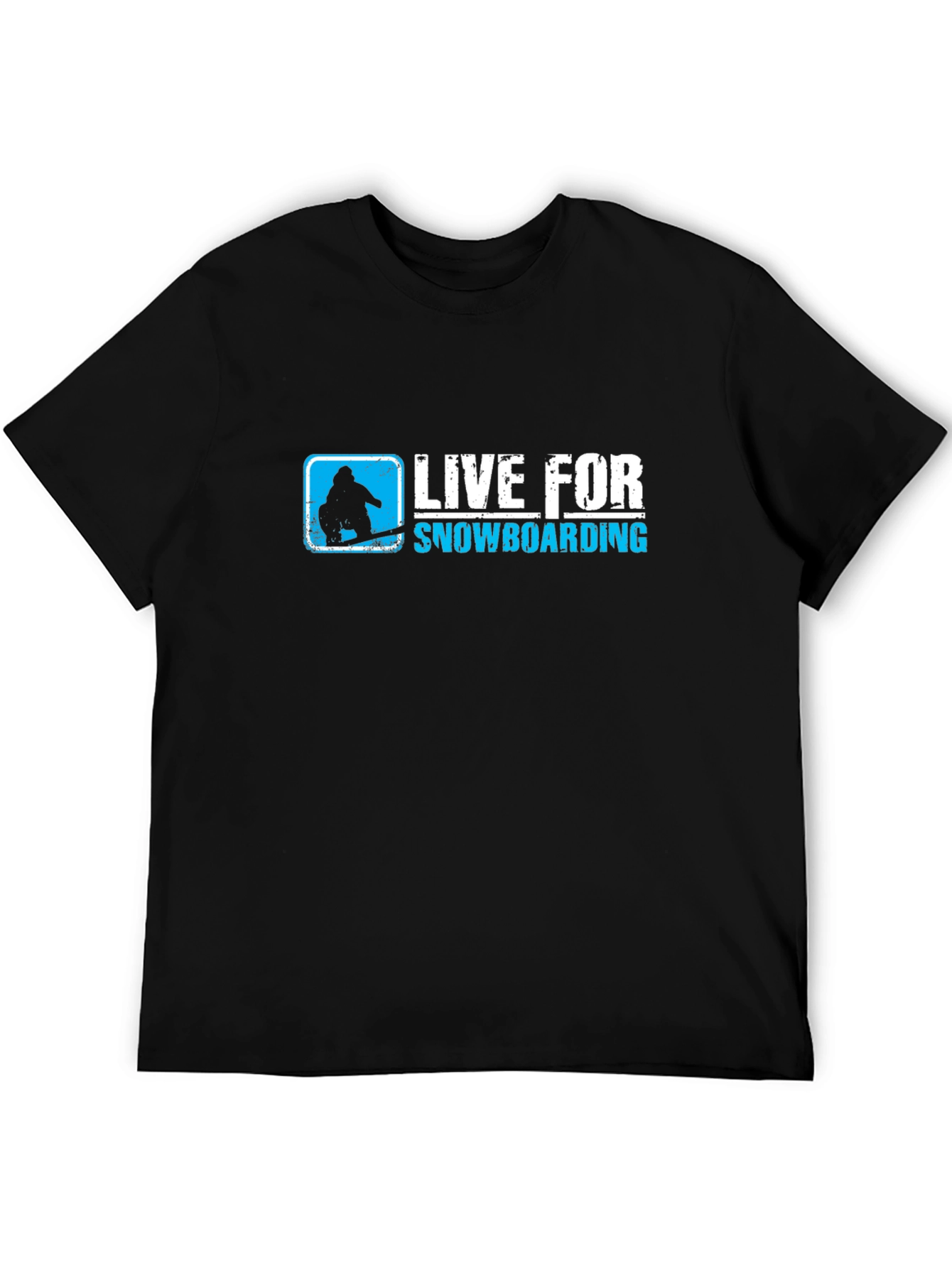 Live for Snowboarding Black T-Shirt