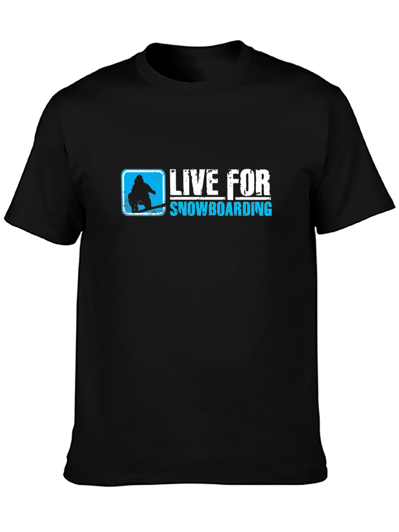Live for Snowboarding Black T-Shirt