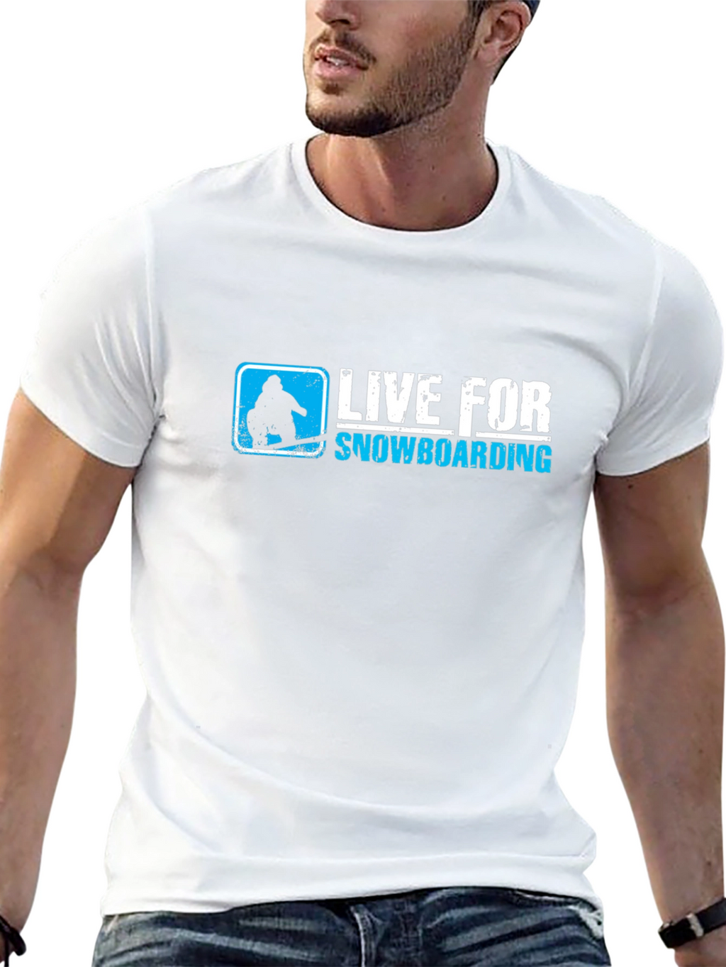 Live for Snowboarding Black T-Shirt