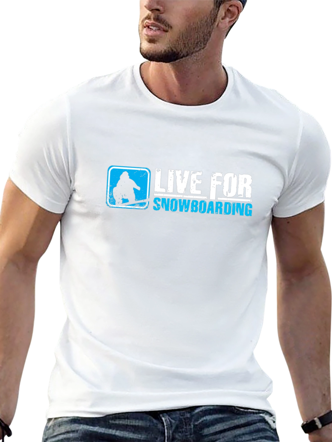 Live for Snowboarding Black T-Shirt