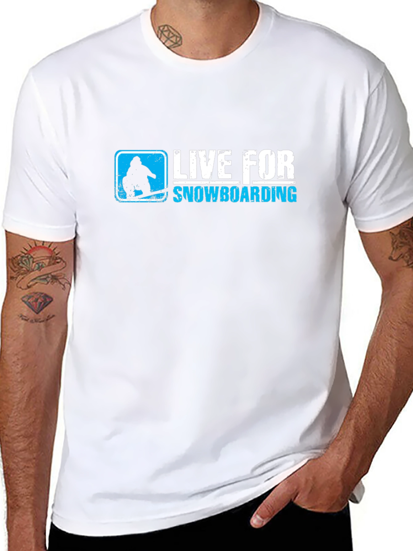 Live for Snowboarding Black T-Shirt