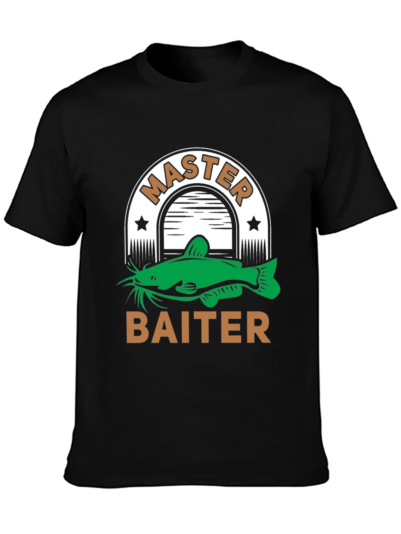 Master Baiter T-Shirt Fishing Humor Tee