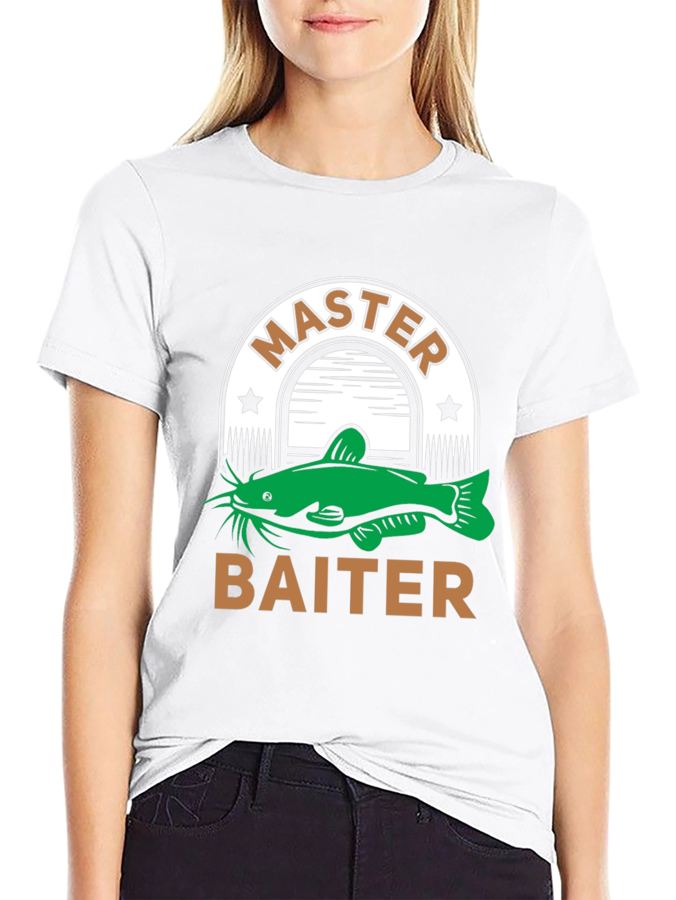 Master Baiter T-Shirt Fishing Humor Tee