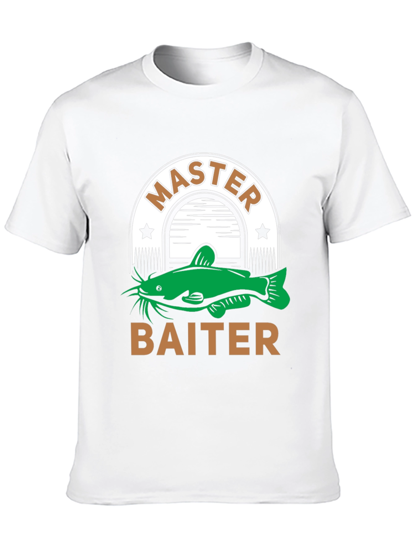 Master Baiter T-Shirt Fishing Humor Tee