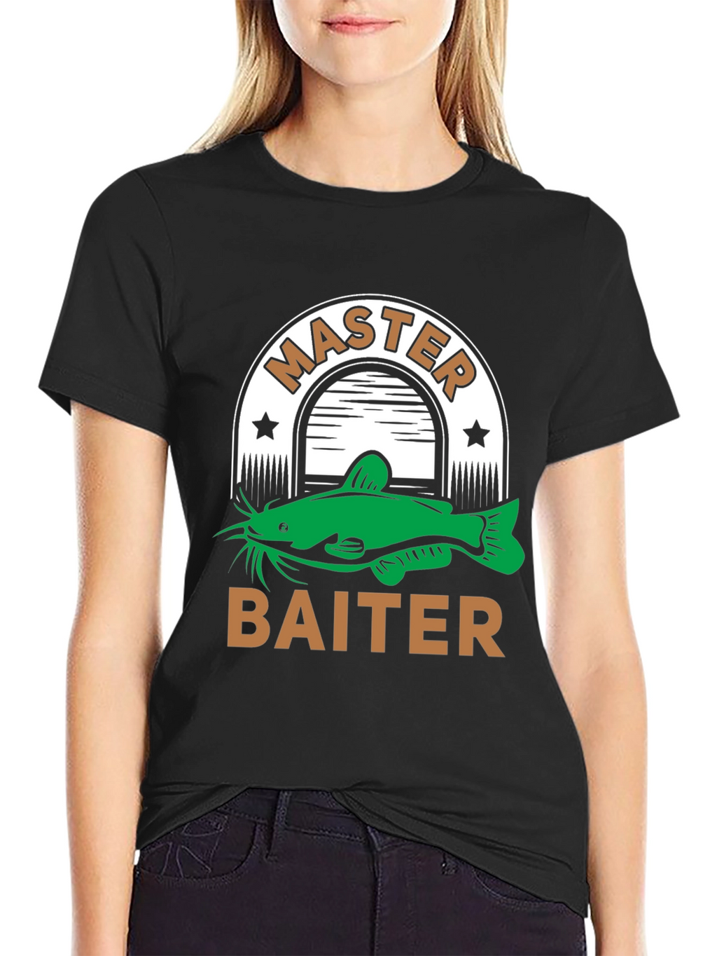 Master Baiter T-Shirt Fishing Humor Tee