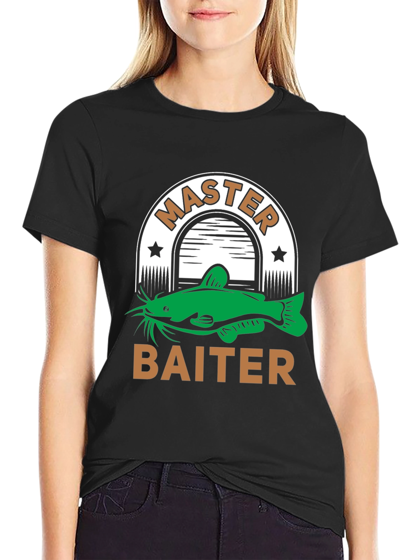 Master Baiter T-Shirt Fishing Humor Tee