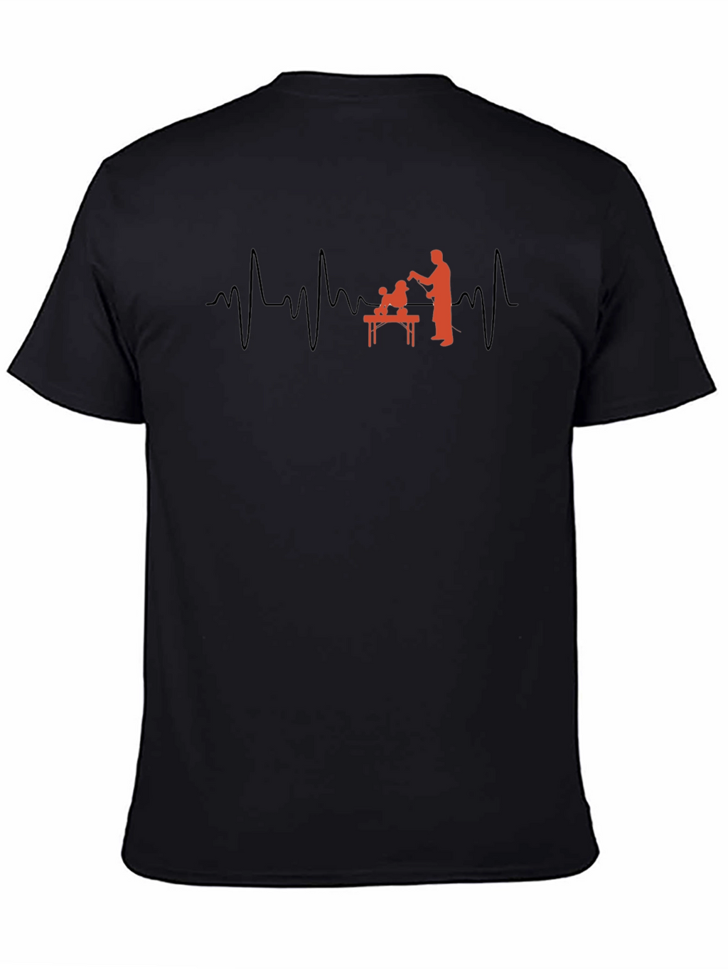 Dog Groomer Heartbeat Graphic T-Shirt