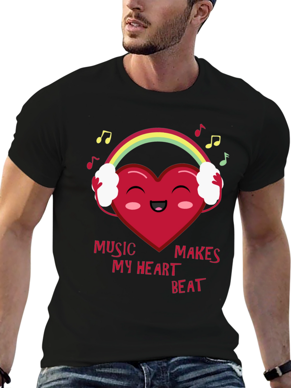 Music Makes My Heart Beat T-Shirt