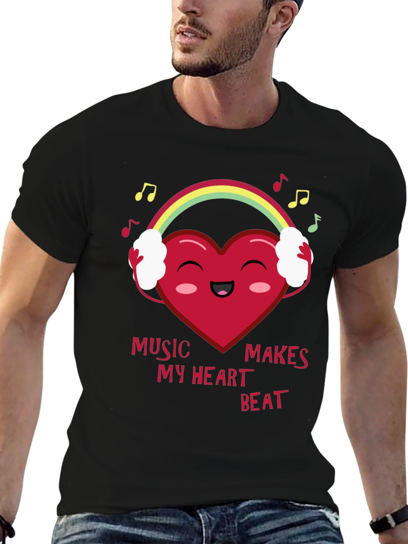 Music Makes My Heart Beat T-Shirt