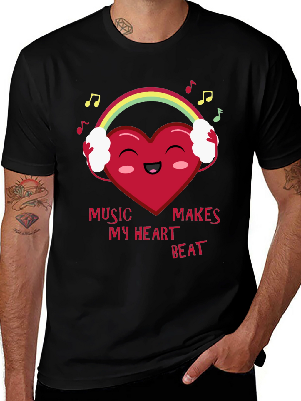 Music Makes My Heart Beat T-Shirt