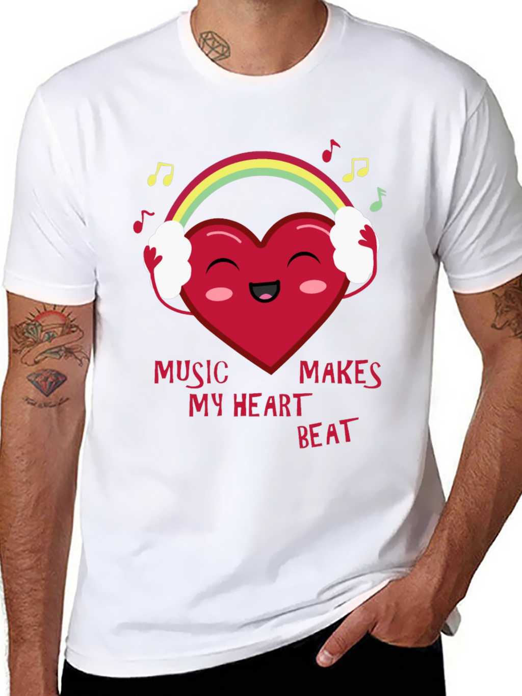 Music Makes My Heart Beat T-Shirt