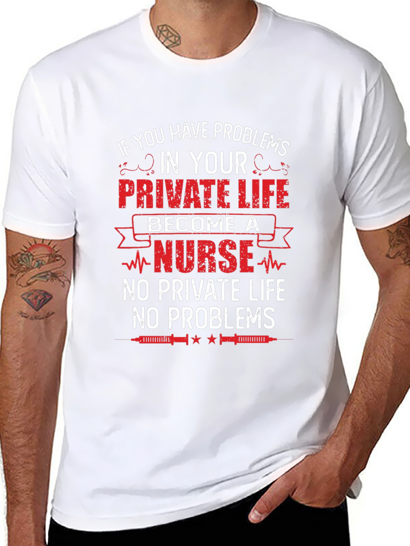 Nurse Life T-Shirt - No Private Life No Problems