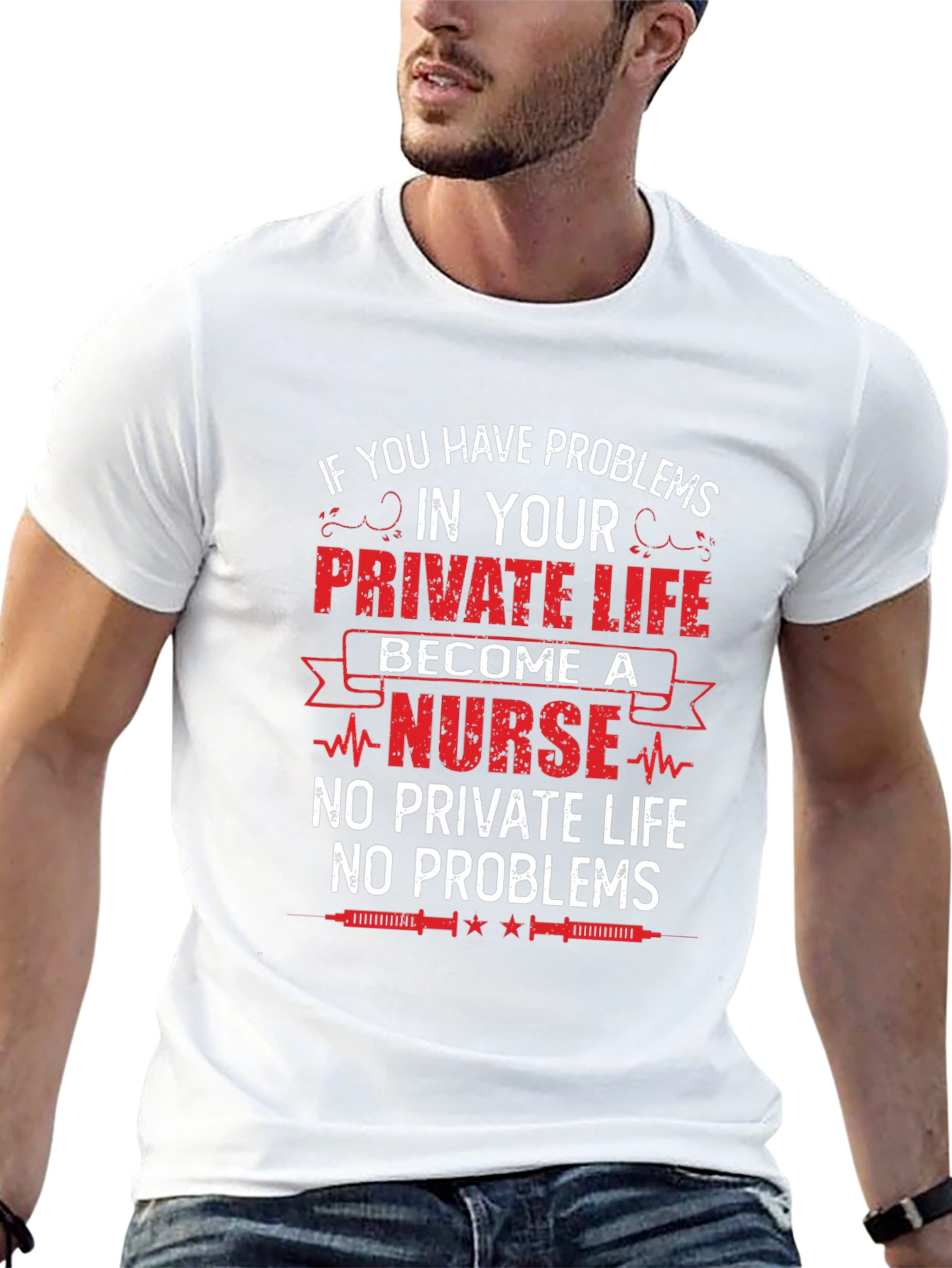 Nurse Life T-Shirt - No Private Life No Problems
