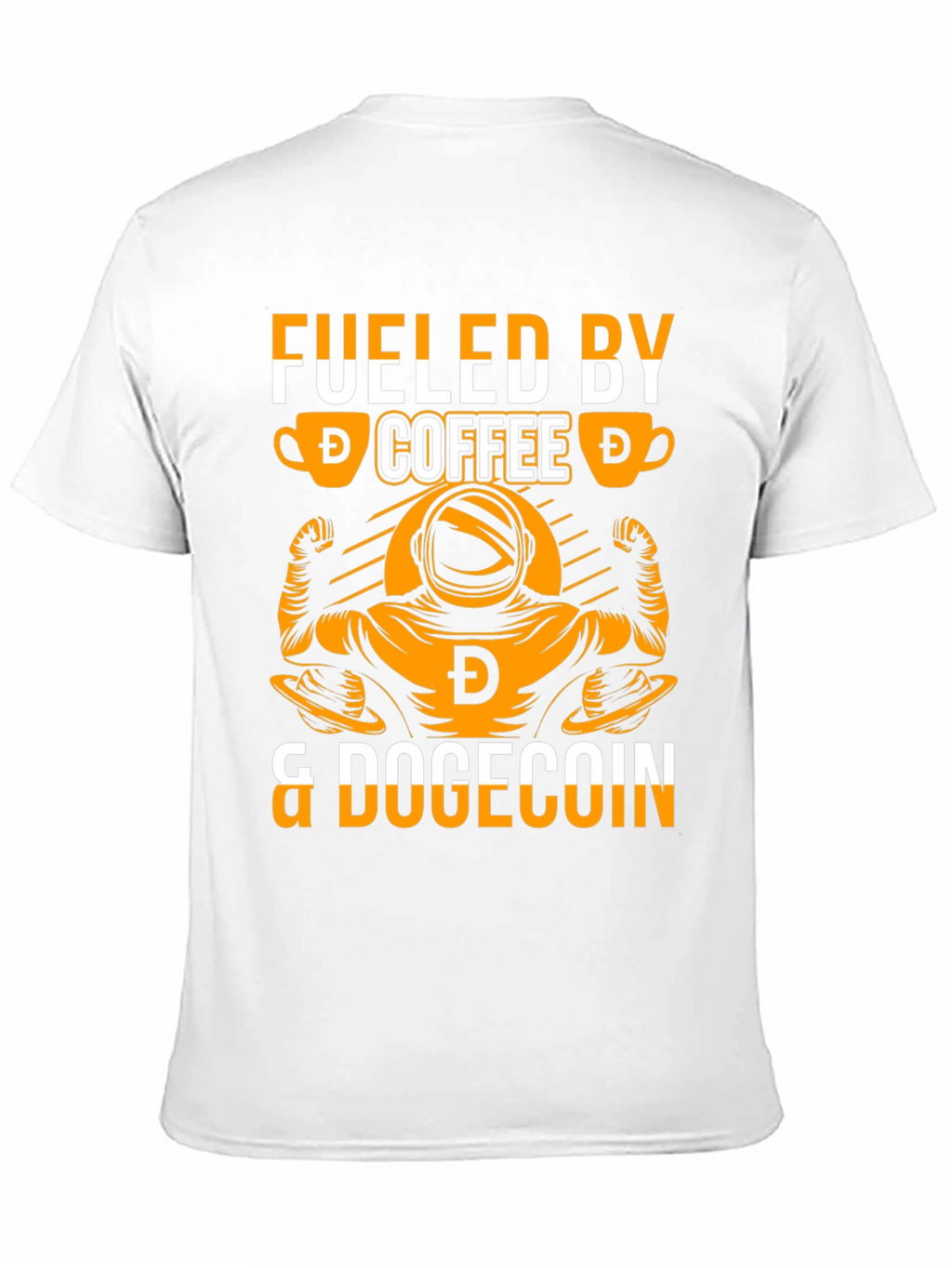 Fueled by Coffee & Dogecoin Black T-Shirt