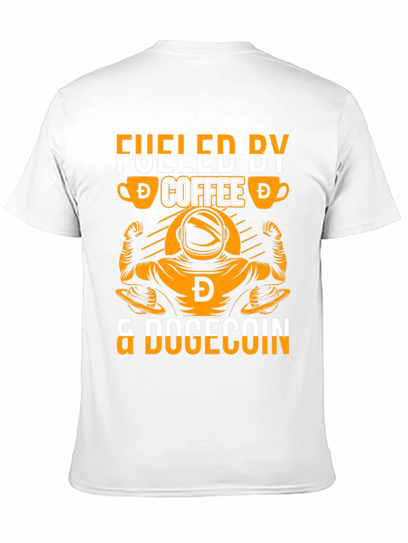 Fueled by Coffee & Dogecoin Black T-Shirt