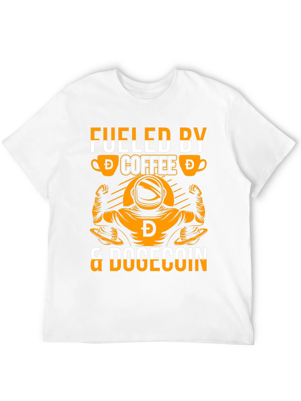Fueled by Coffee & Dogecoin Black T-Shirt