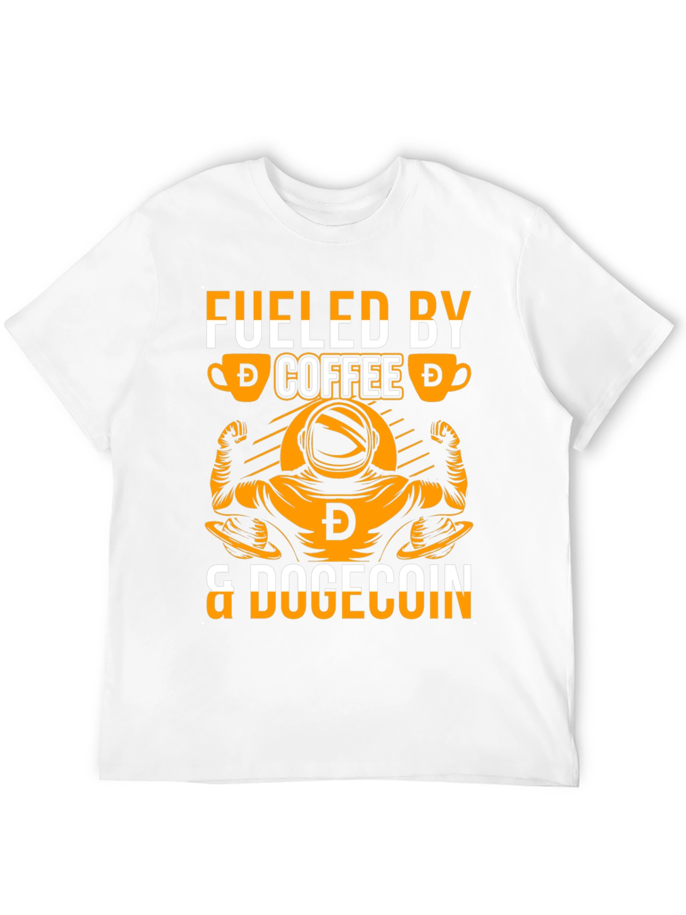 Fueled by Coffee & Dogecoin Black T-Shirt