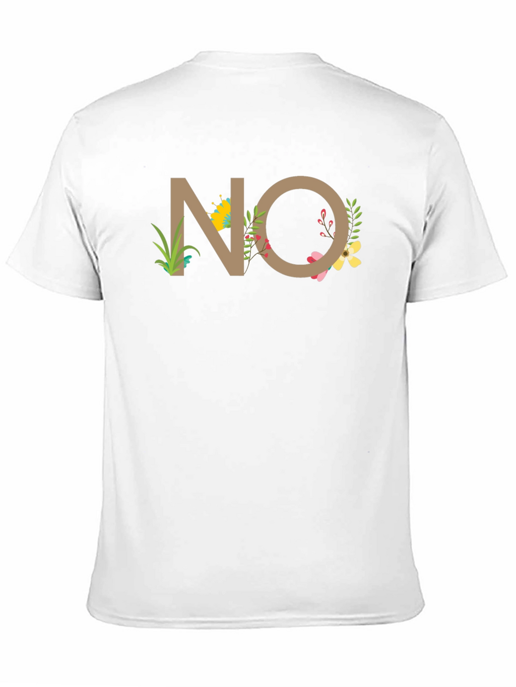 Floral NO Graphic T-Shirt