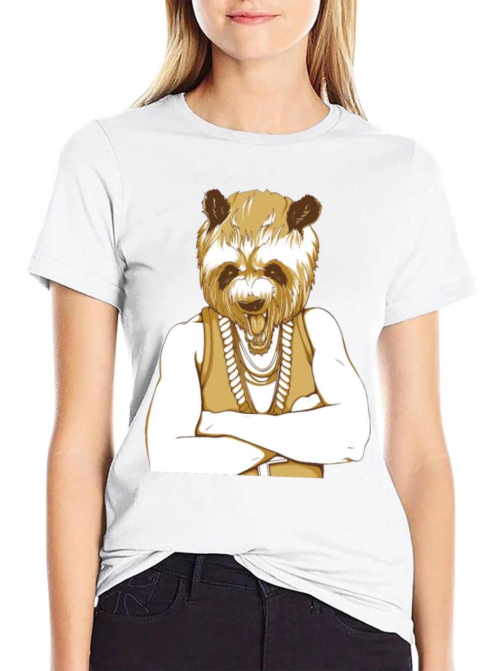 Panda Rapper Graphic Tee