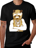 Panda Rapper Graphic Tee