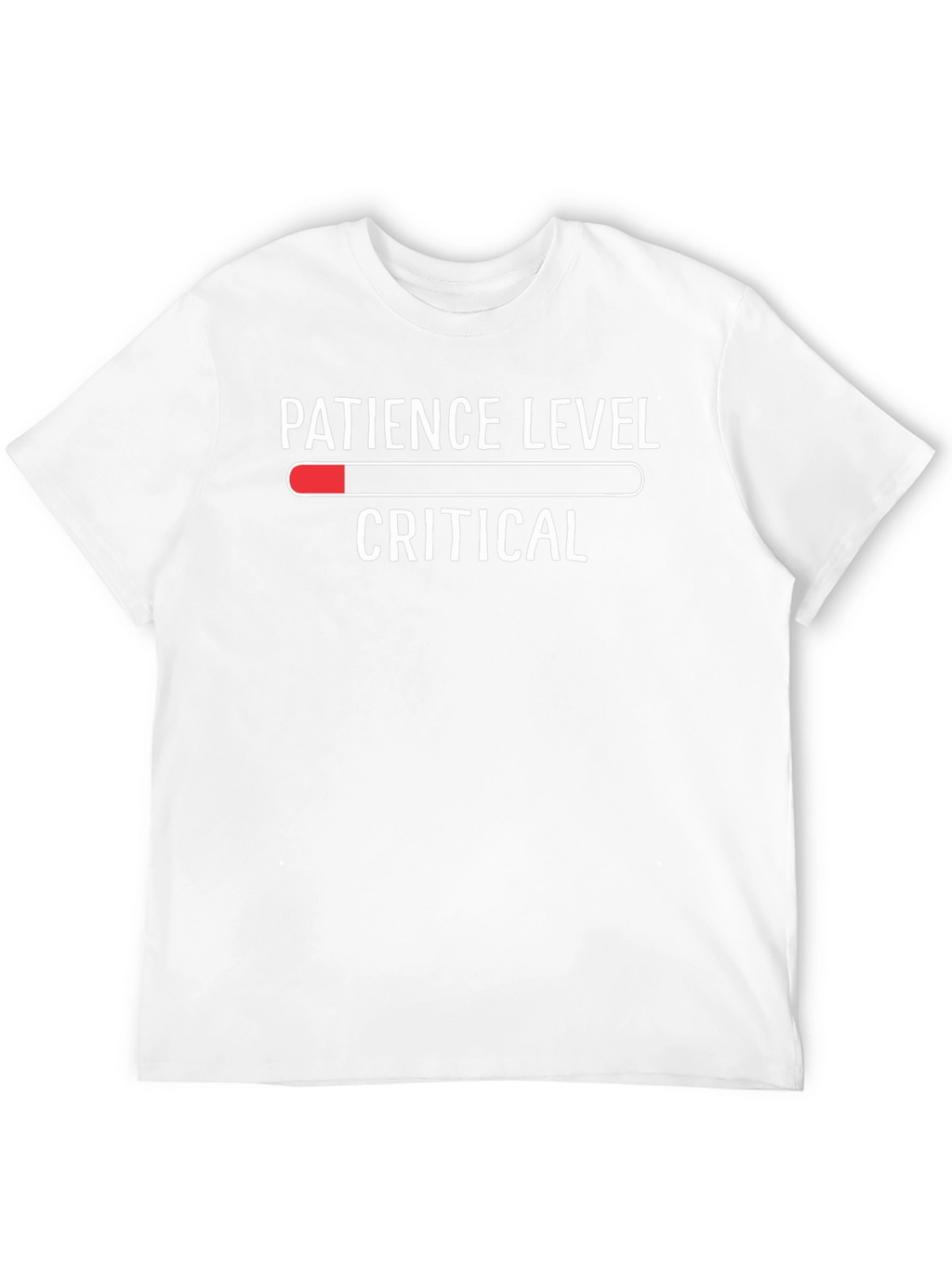 Patience Level Critical Mens Black T-Shirt
