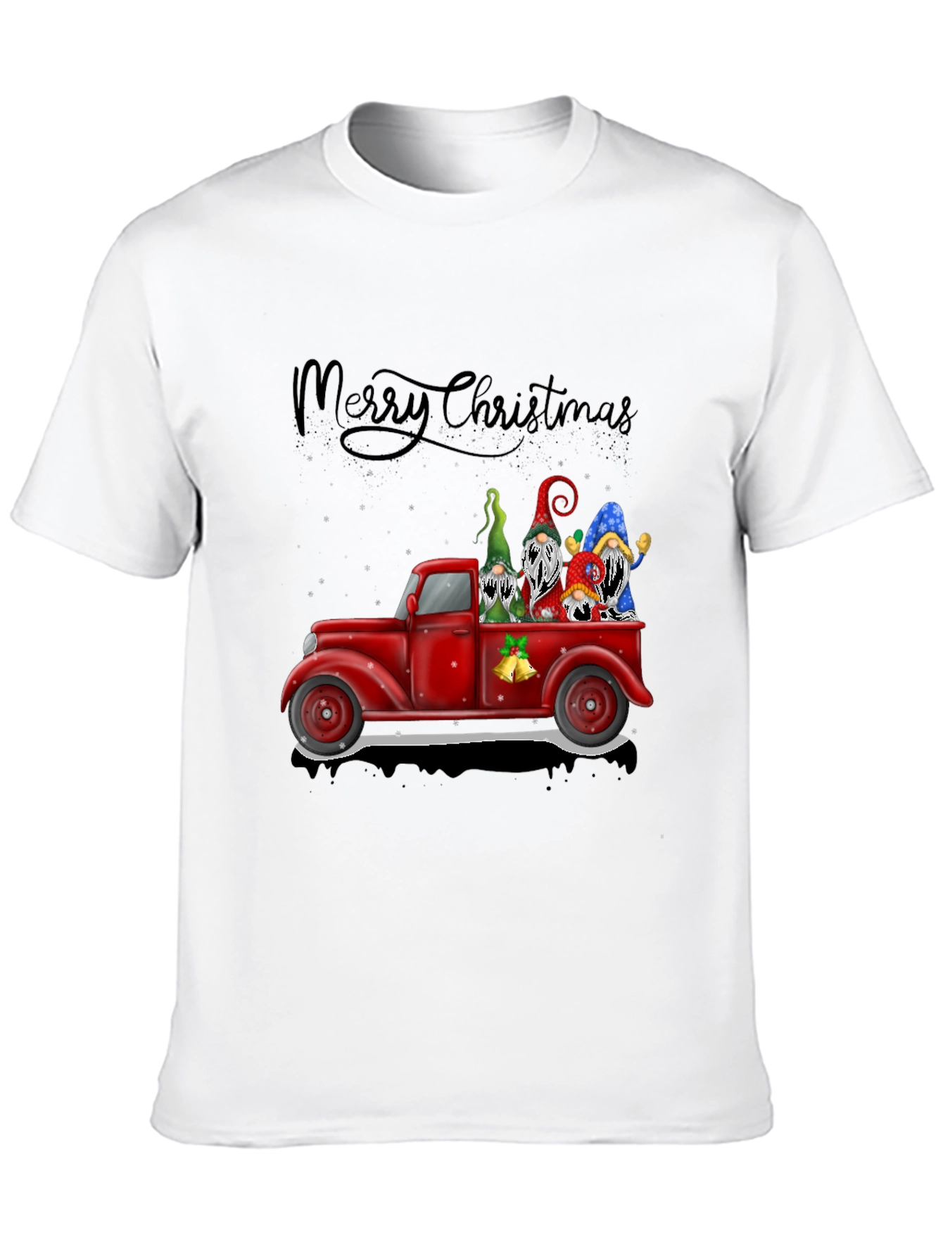 Merry Christmas Truck Gnomes Tee