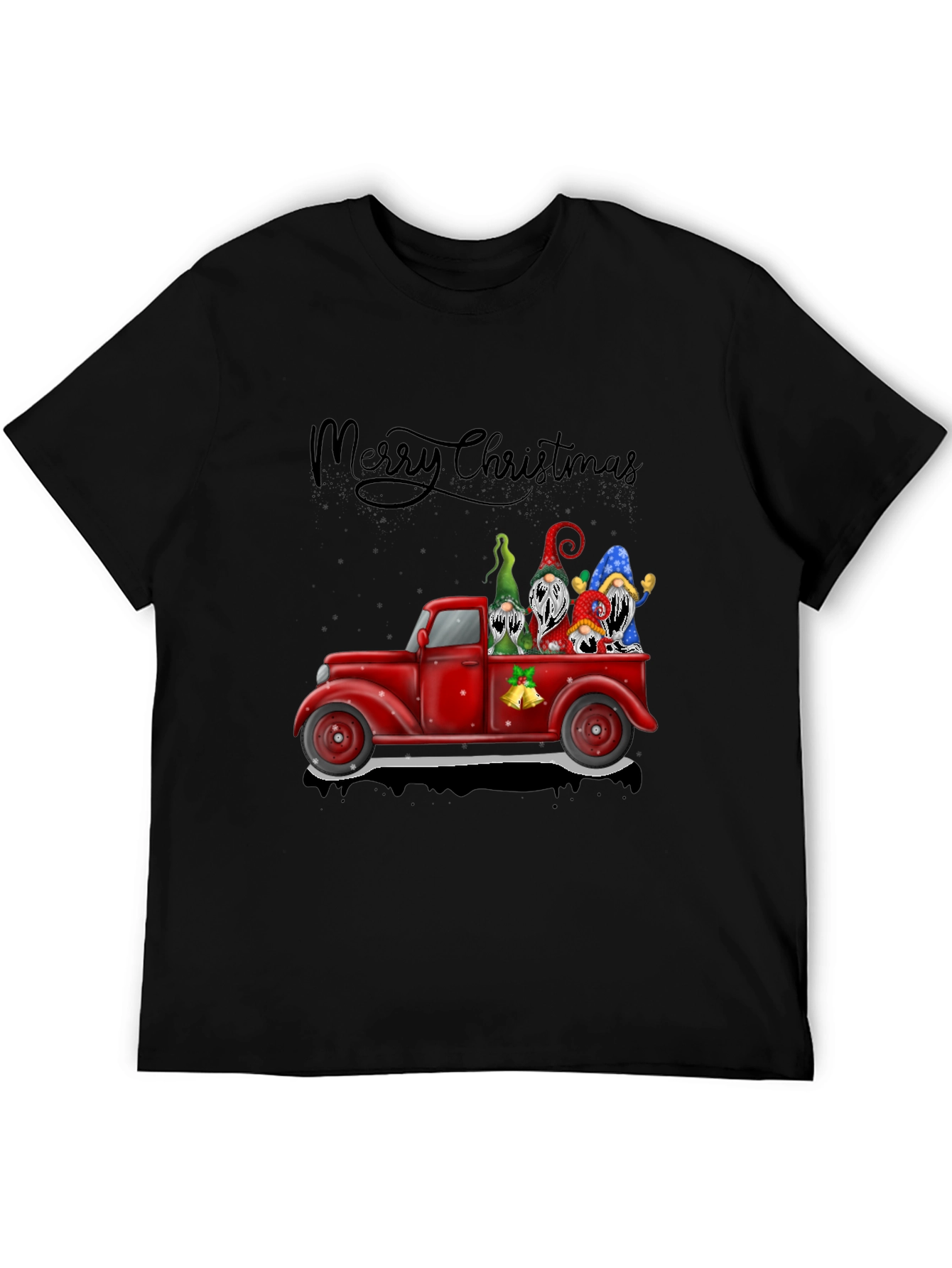 Merry Christmas Truck Gnomes Tee