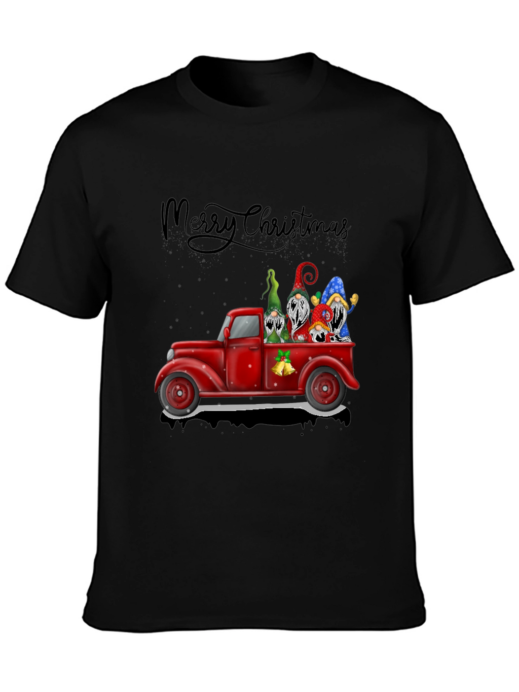 Merry Christmas Truck Gnomes Tee