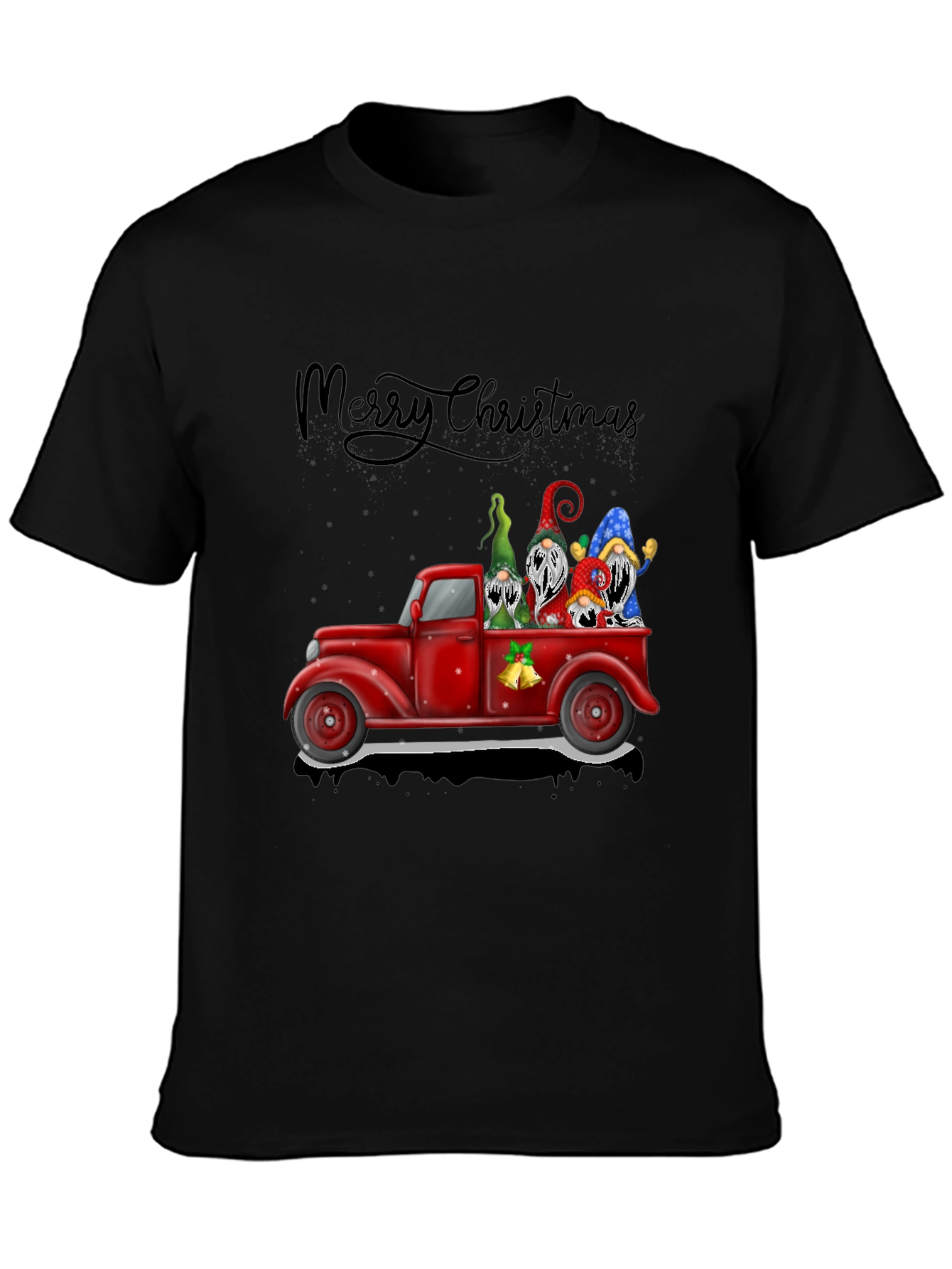 Merry Christmas Truck Gnomes Tee
