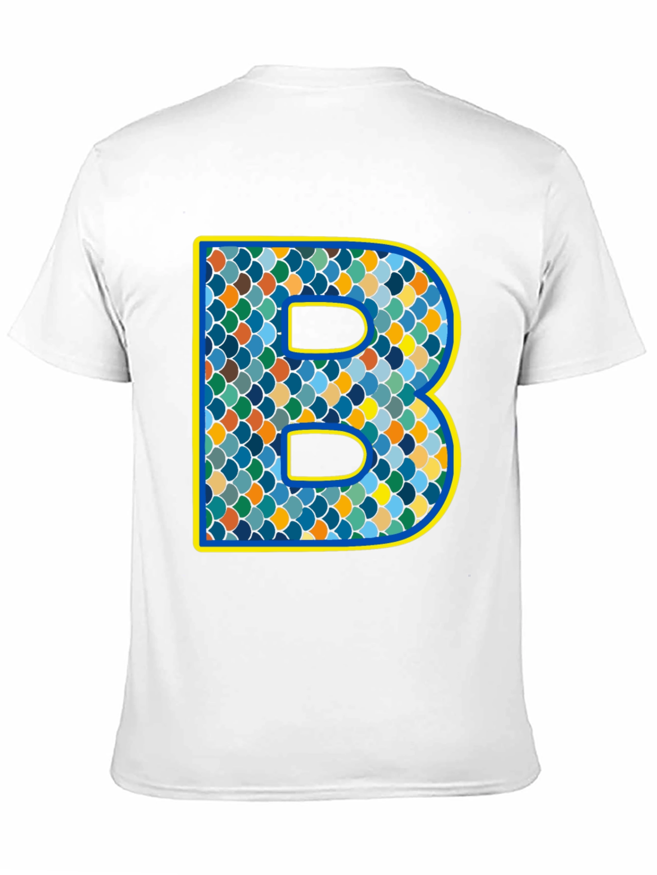 Scales B Initial T-Shirt - Personalized Alphabet Design