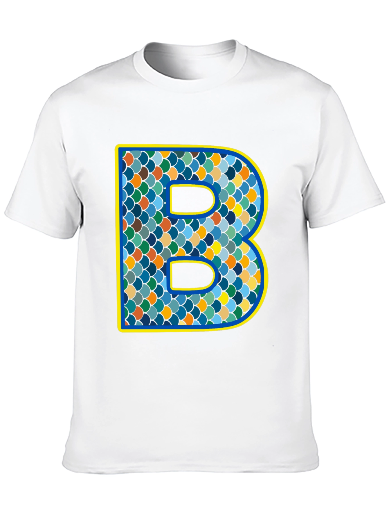 Scales B Initial T-Shirt - Personalized Alphabet Design