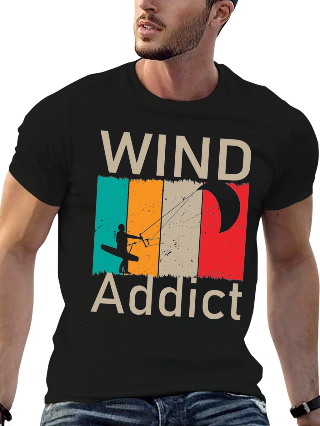 Wind Addict T-Shirt - Kiteboarding Design