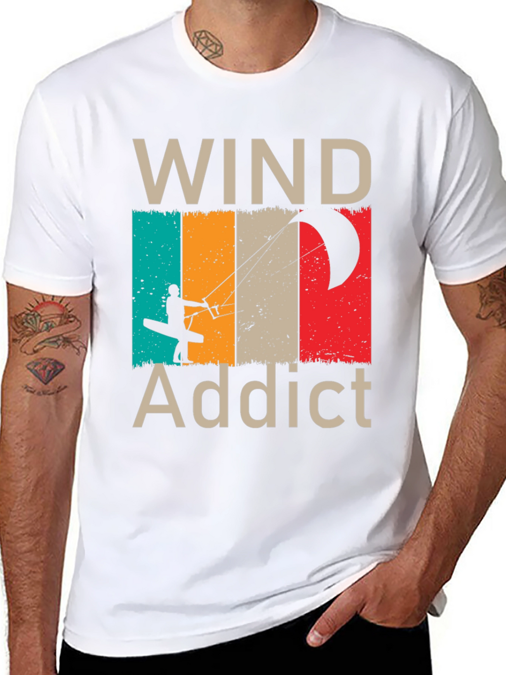 Wind Addict T-Shirt - Kiteboarding Design