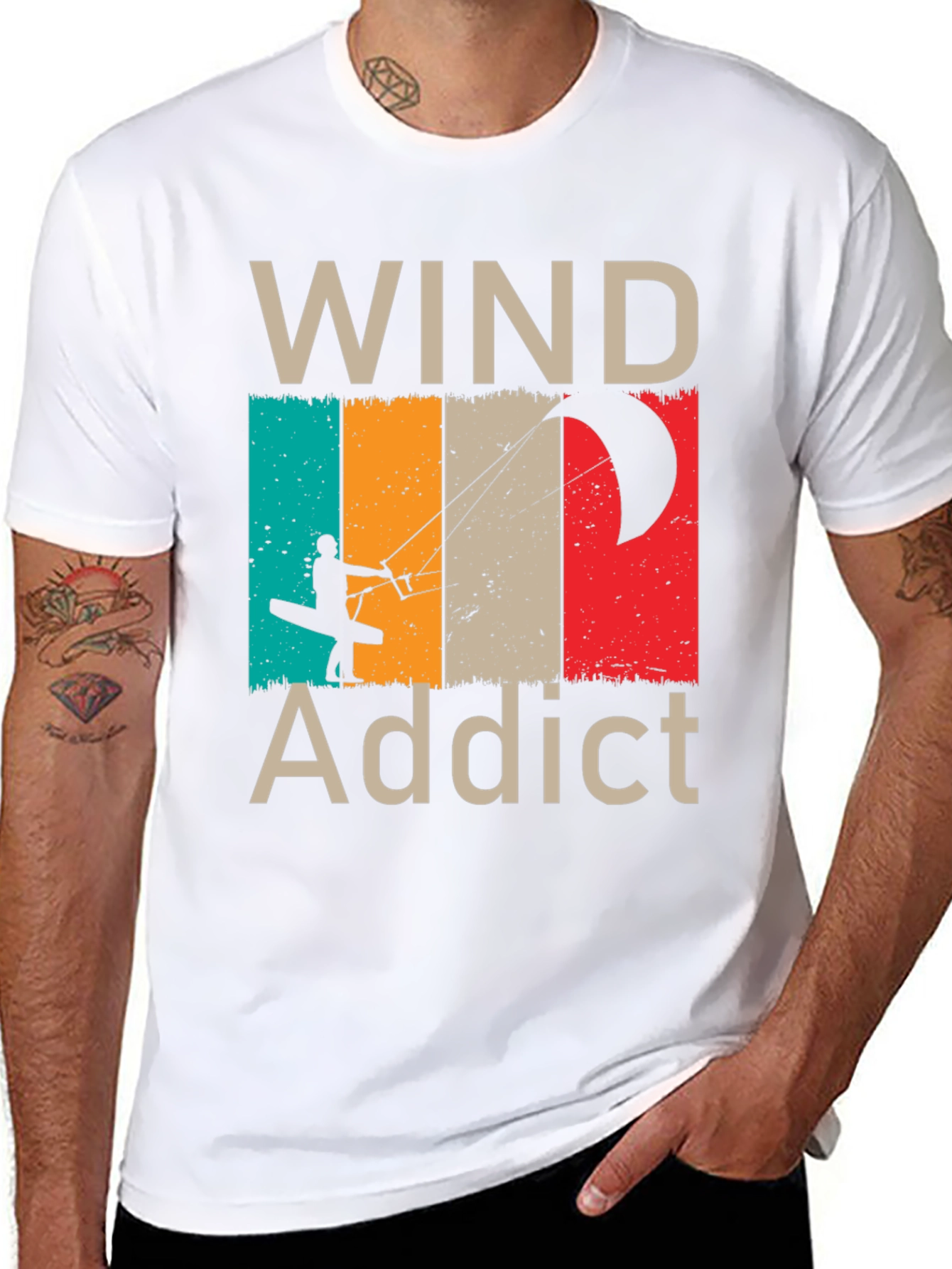 Wind Addict T-Shirt - Kiteboarding Design